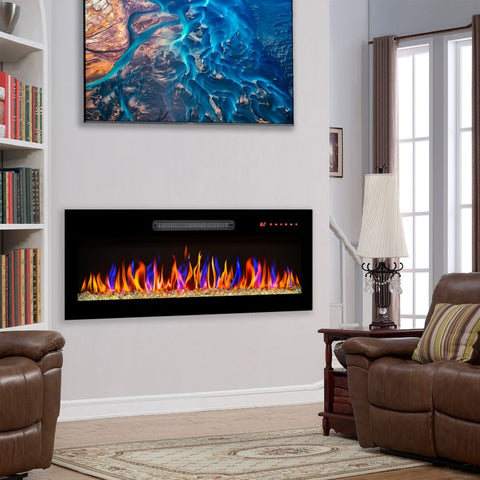 36,42-Inch Built-In Electric Fireplace