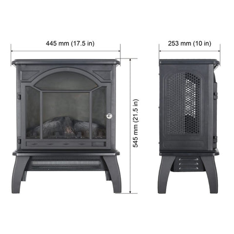 18-Inch 3D Flame Electric Fireplace